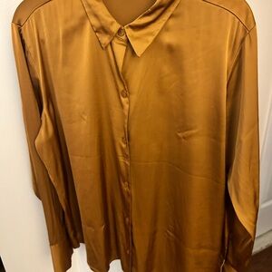 Abercrombie and Fitch Satin button up blouse